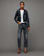 Balfern Belted Hem Leather Biker Jacket