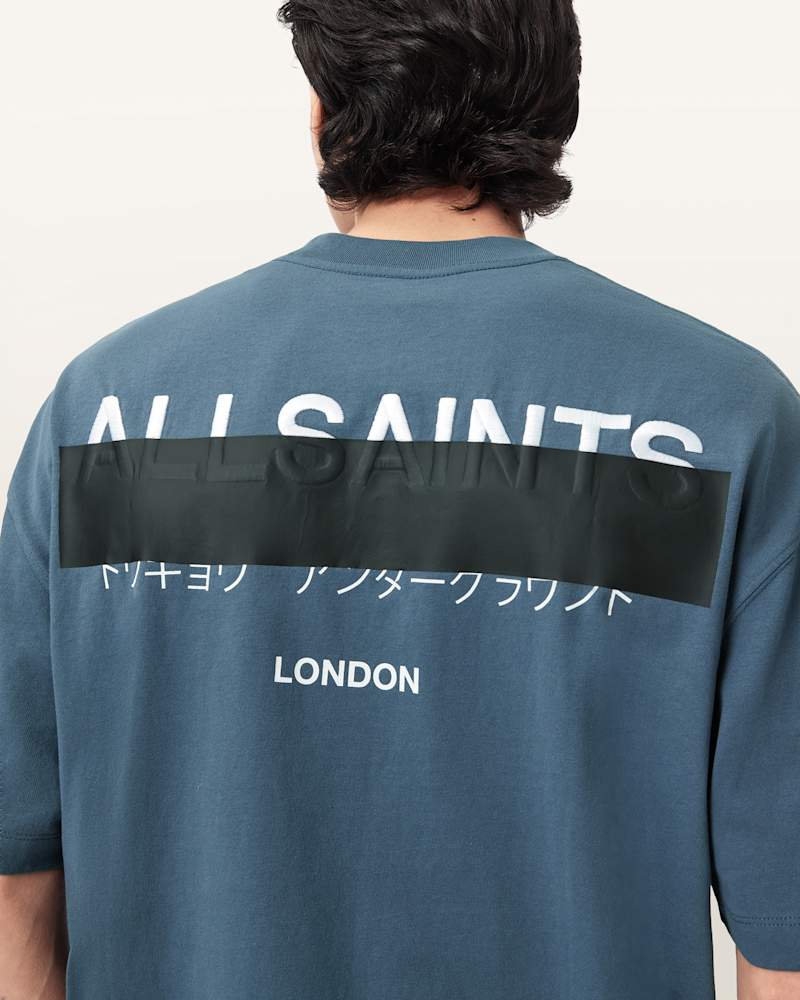 Redact Oversized Embroidered Logo T-Shirt