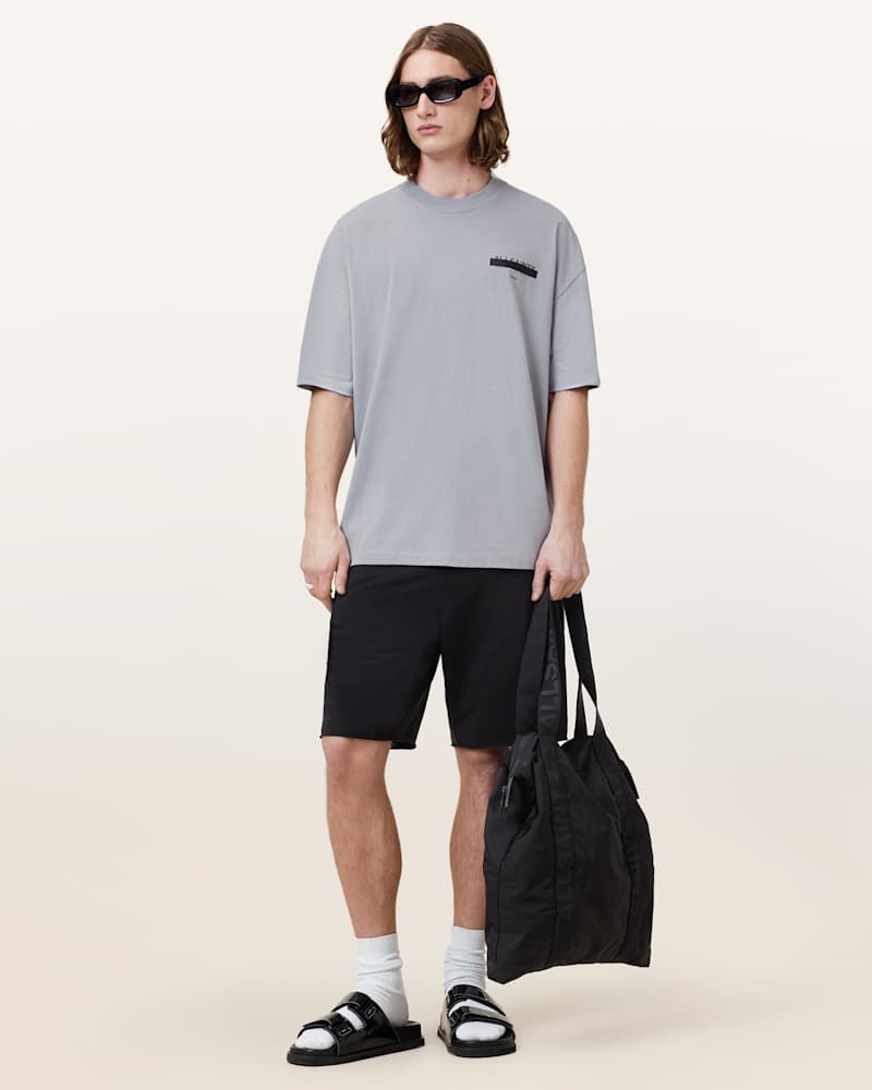 Redact Oversized Embroidered Logo T-Shirt