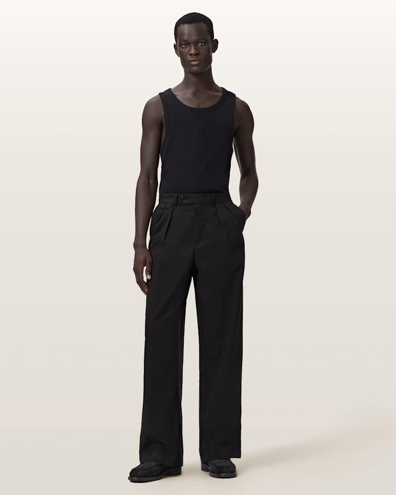 Conway Wide Leg Pleated Trousers