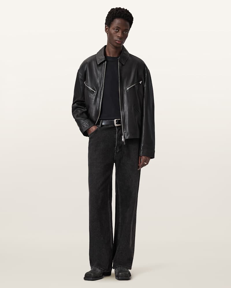 Caon Oversized Leather Jacket