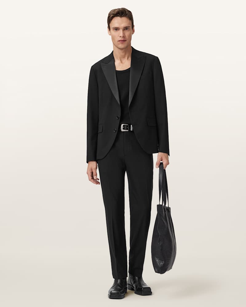 Germain Satin Single Breasted Blazer 