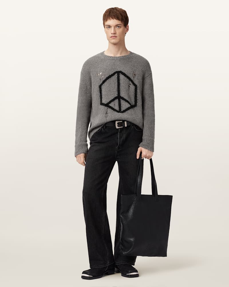 Message Oversized Wool Jumper