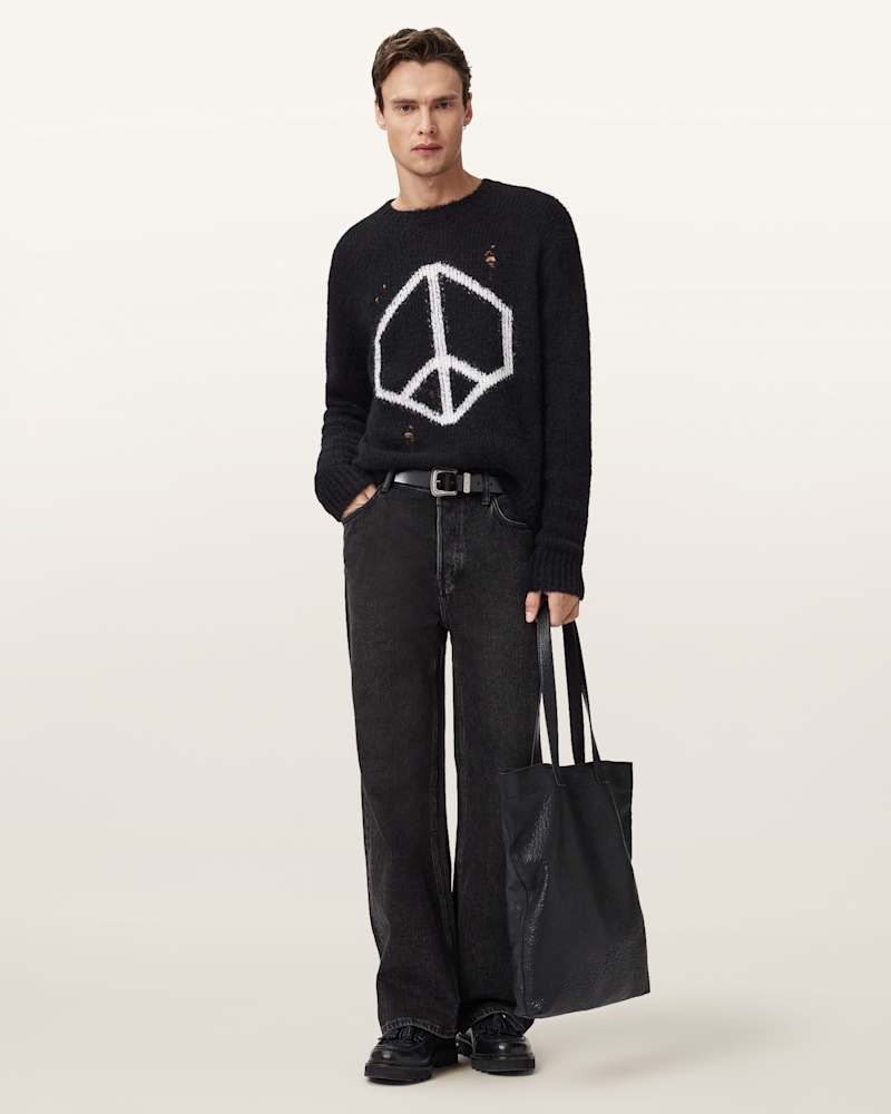 Message Oversized Wool Jumper