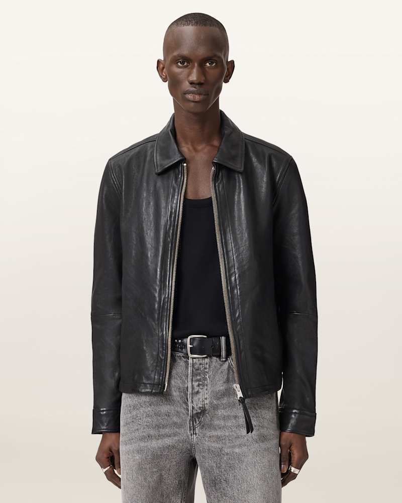 Erol Zip Up Leather Jacket