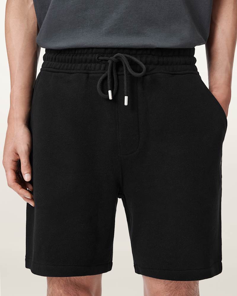 Asher Straight Fit Ramskull Sweat Shorts
