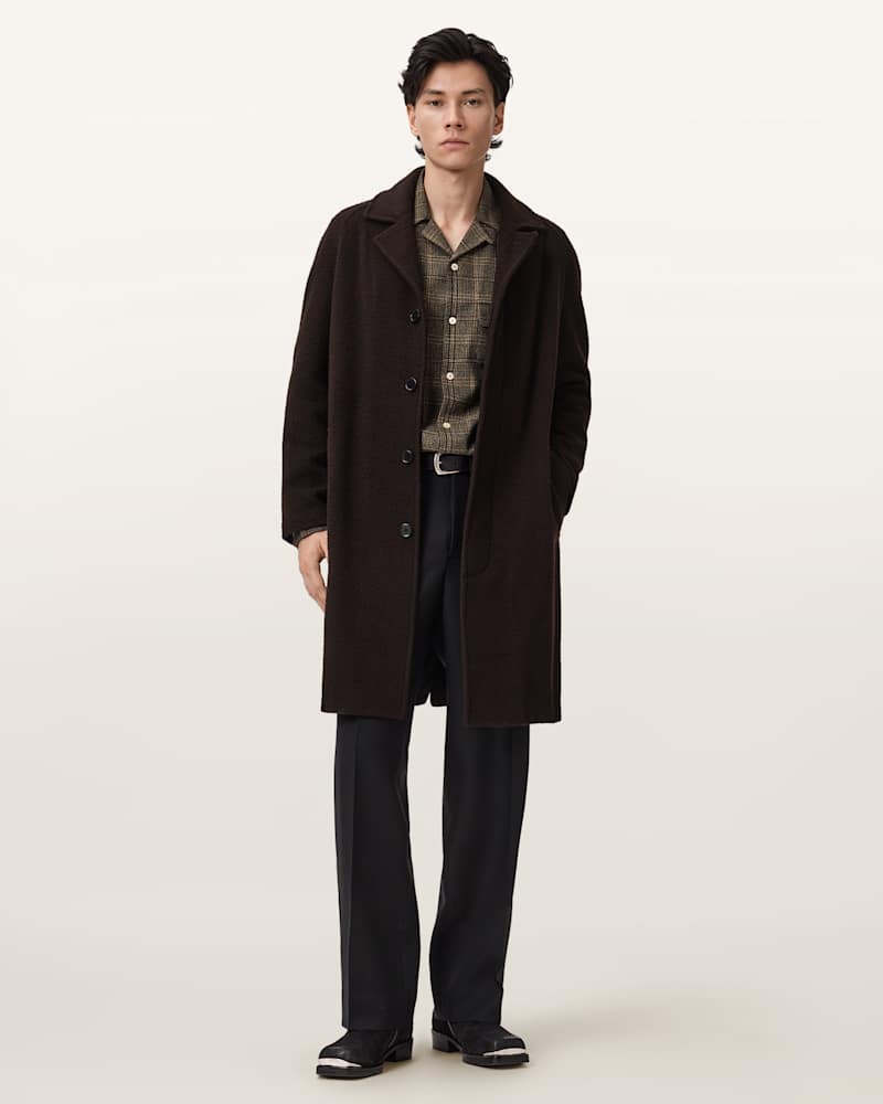 Duke Single Breasted Wool Coat