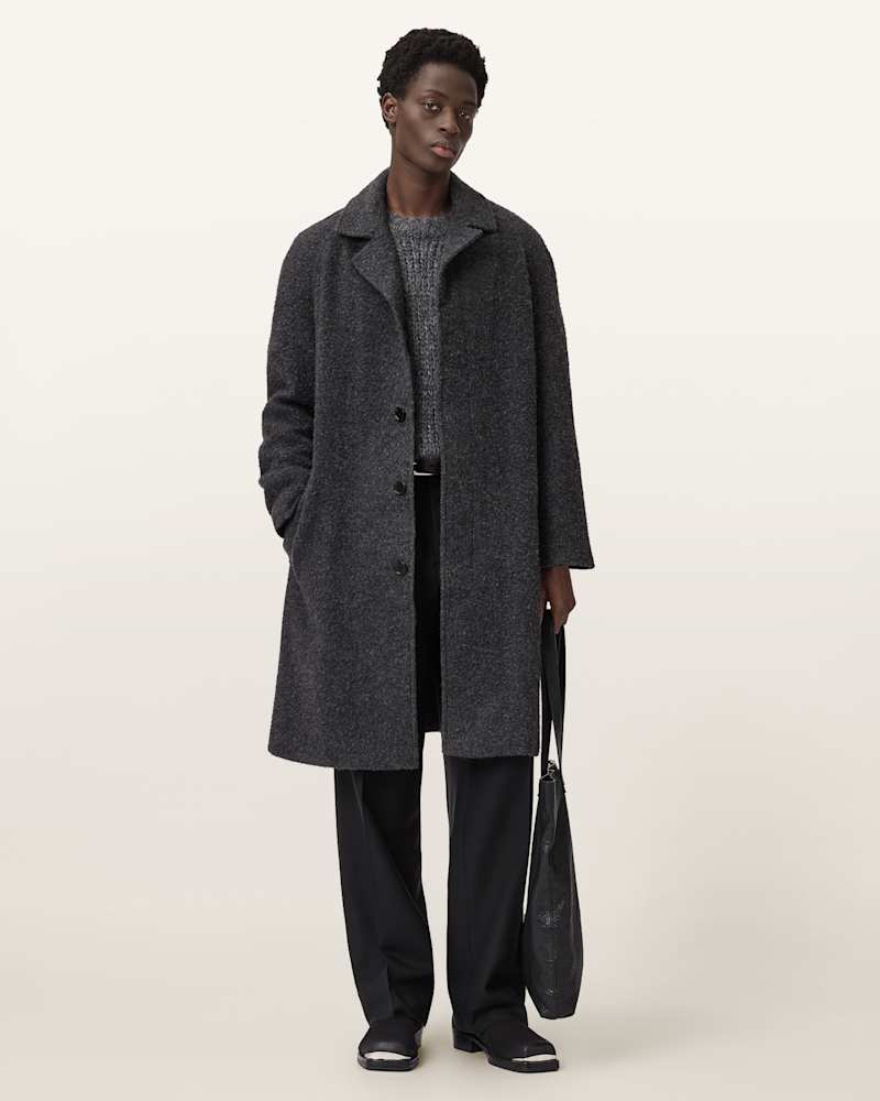 Duke Single Breasted Wool Coat