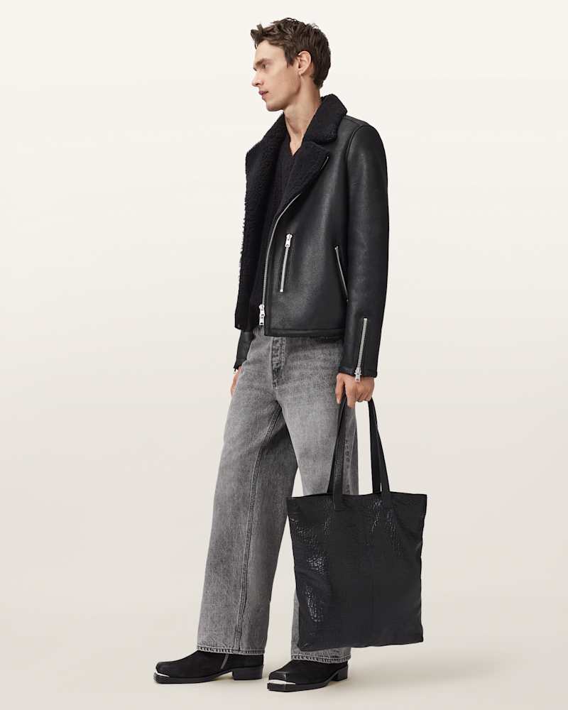 Correz Shearling Biker Jacket