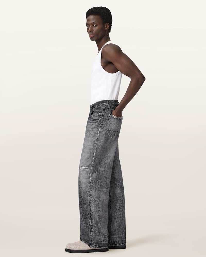 Lenny Illusion Of Denim Wide Leg Trousers