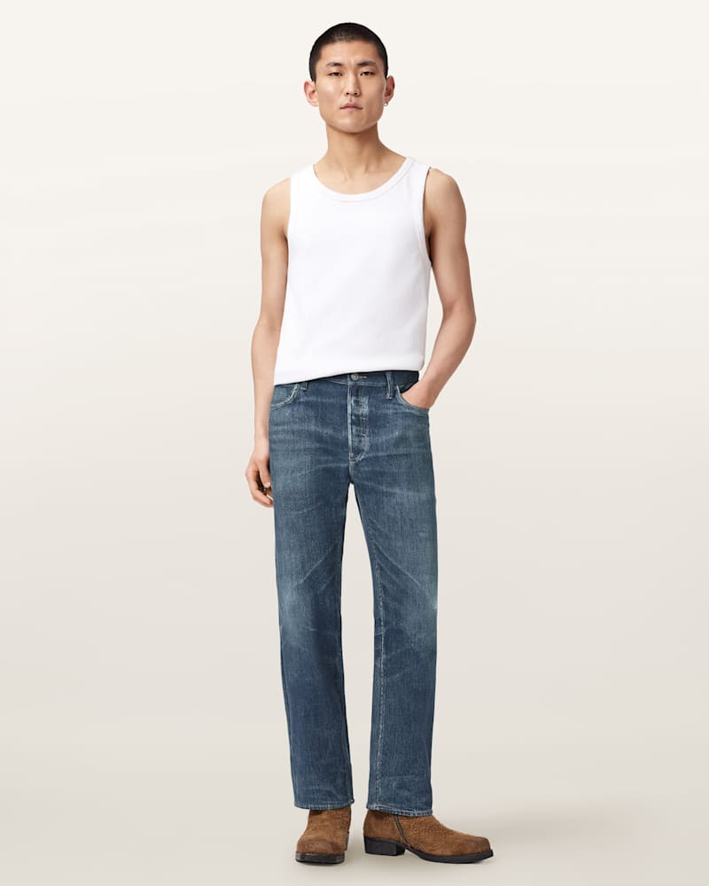 Bead Straight Leg Illusion Trousers
