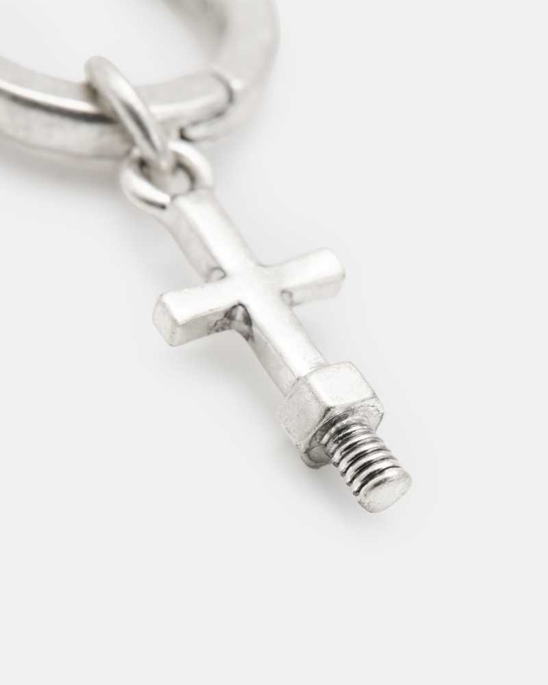 Jude Cross Hoop Earring