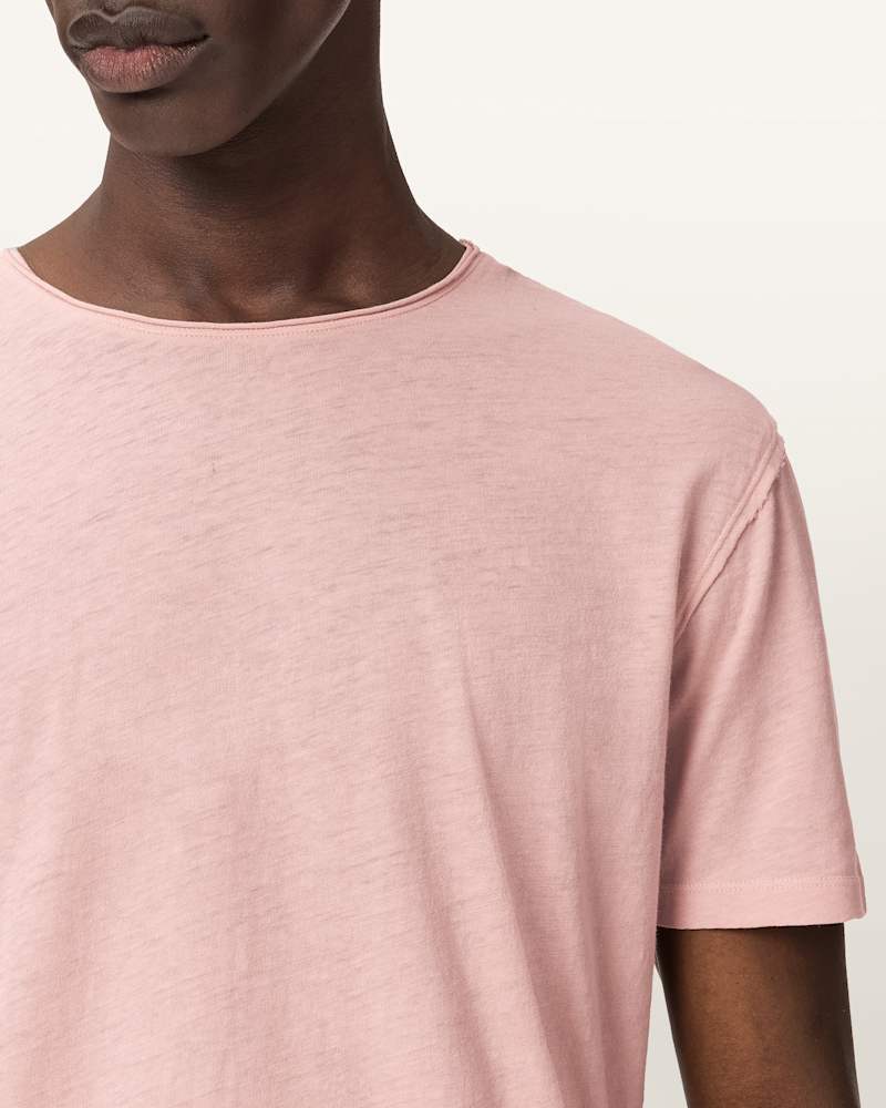 Figure Crew Neck Raw Edge T-Shirt