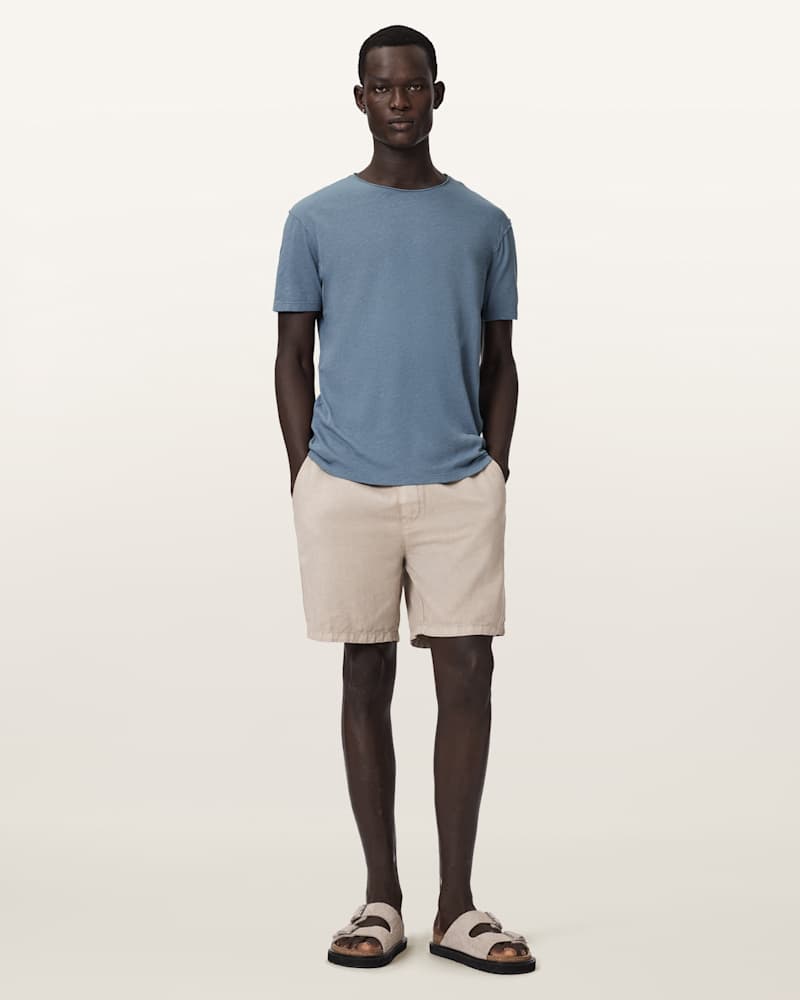 Figure Crew Neck Raw Edge T-Shirt