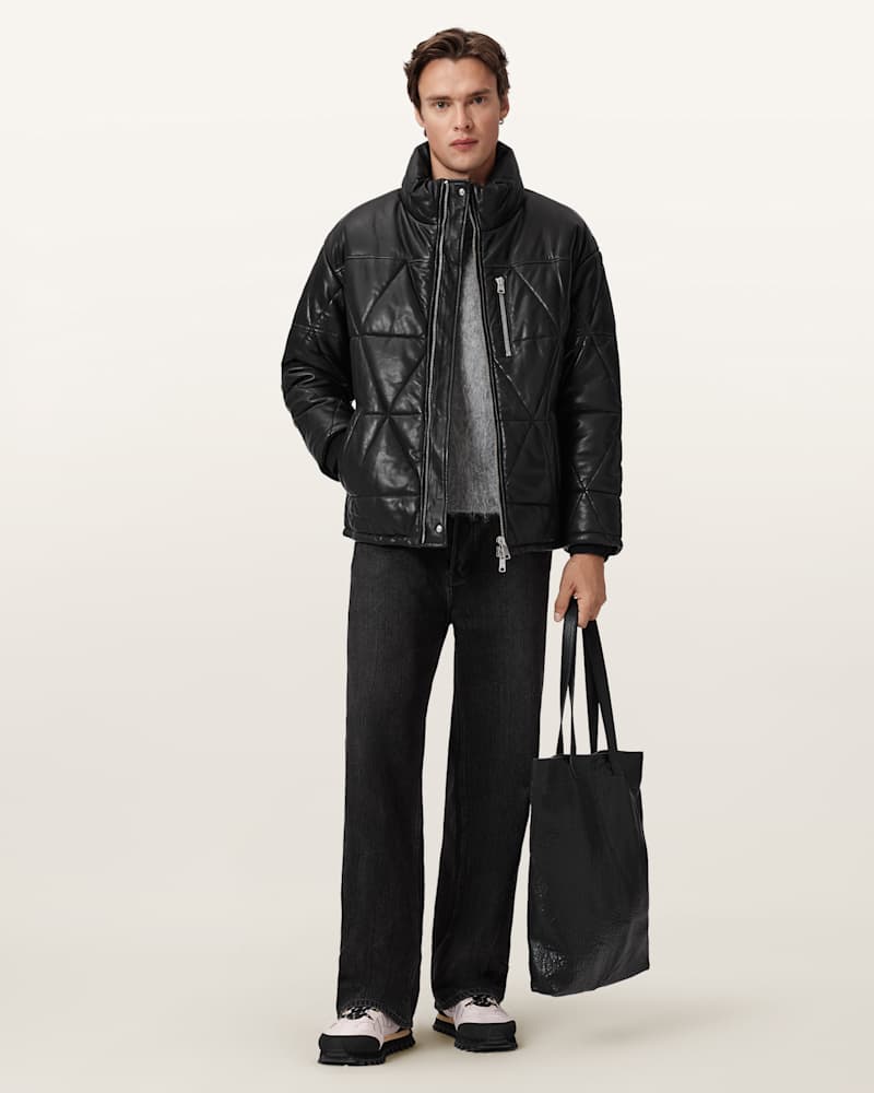 Brockwell Leather Puffer Jacket