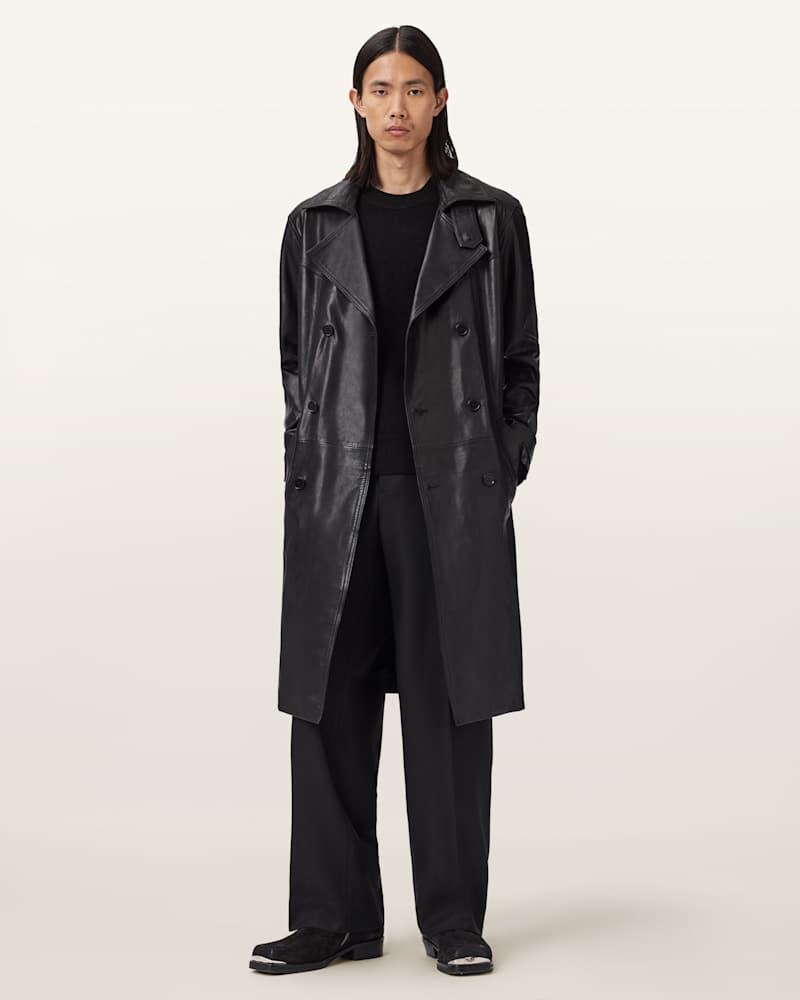 Kellett Leather Trench Coat