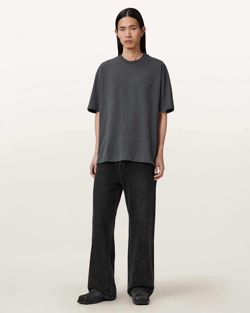 Xander Flocked Logo Oversized T-Shirt 