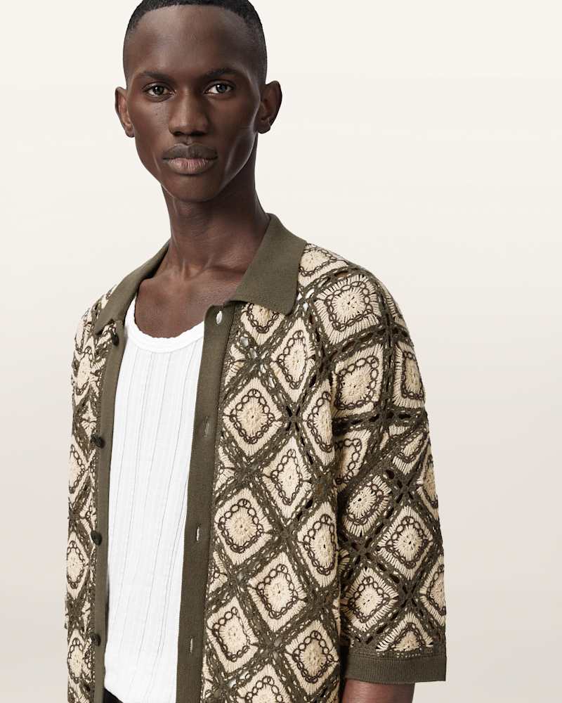 Morena Short Sleeve Collared Cardigan