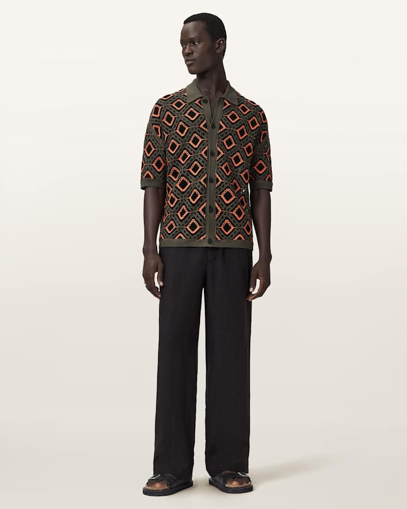 Morena Short Sleeve Collared Cardigan