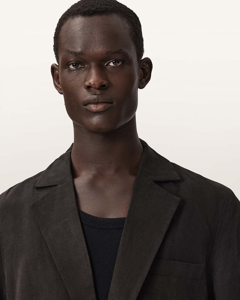 Marko Relaxed Fit Linen Blend Blazer