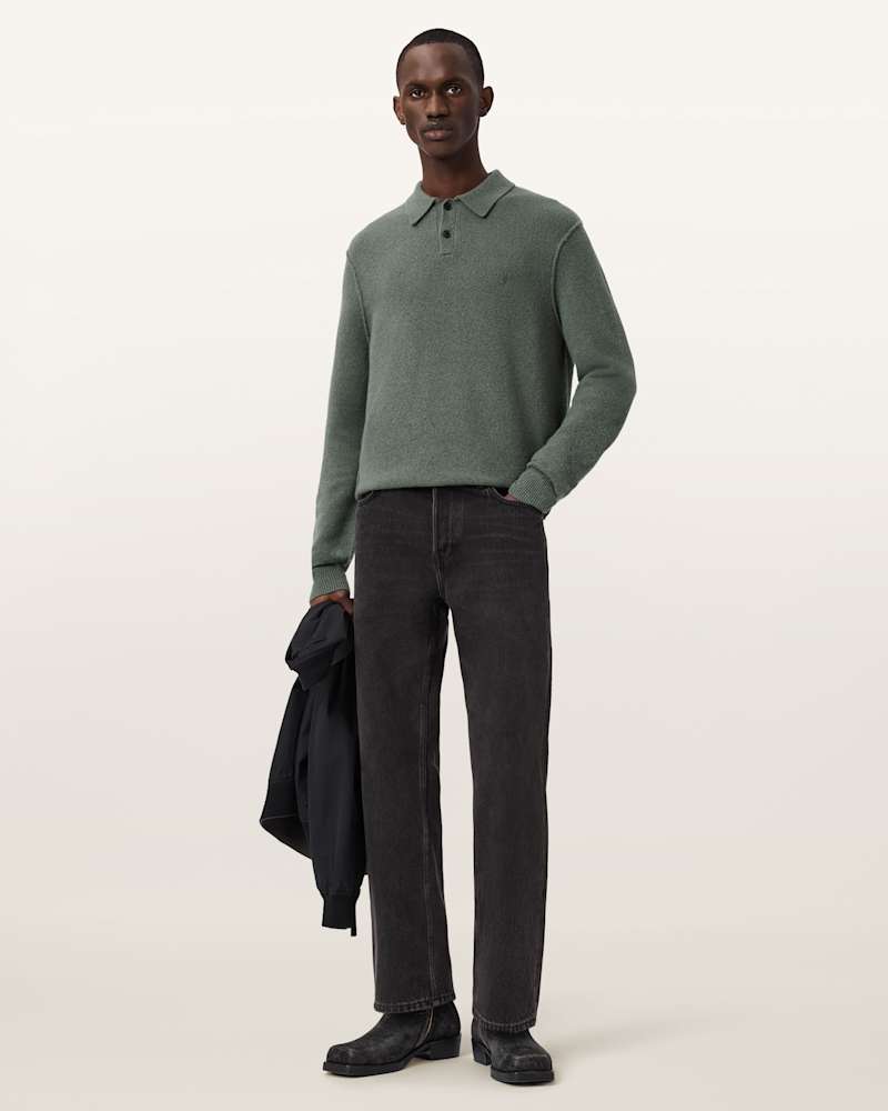 Statten Long Sleeve Ramskull Polo