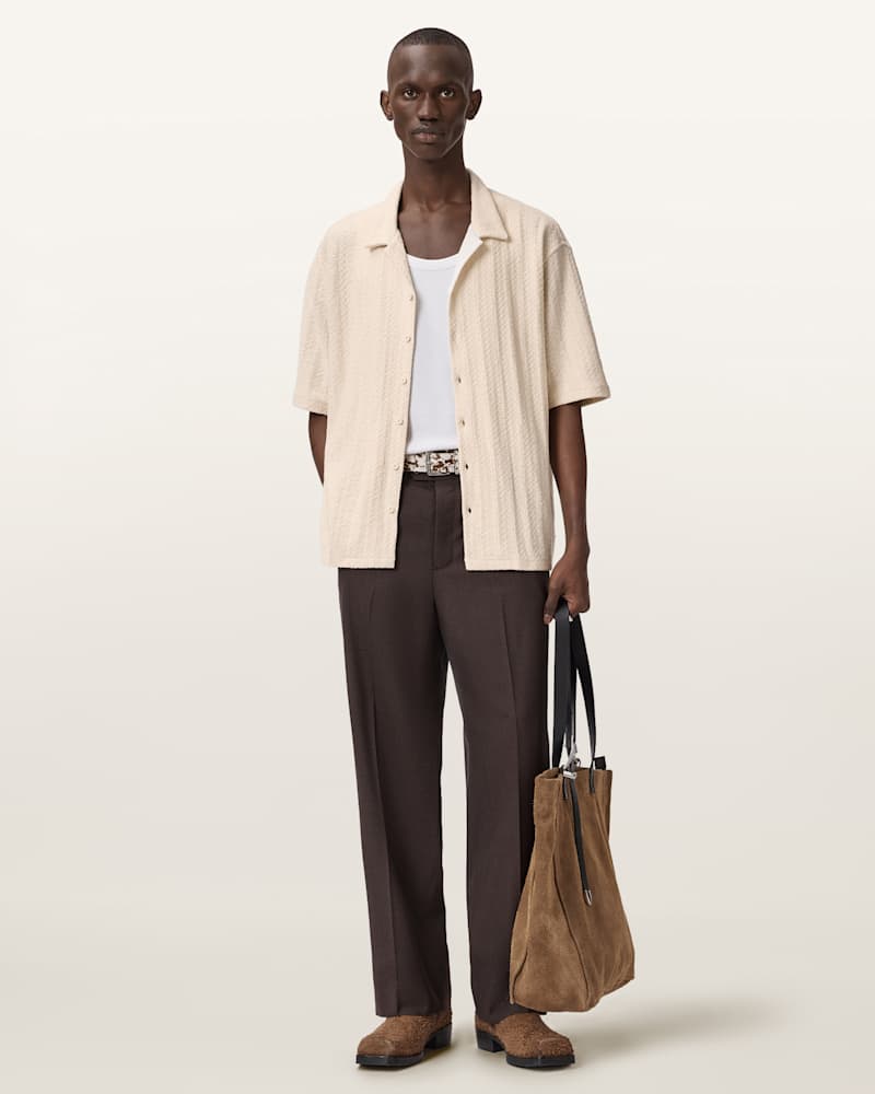 Trace Oversized Textured Shirt