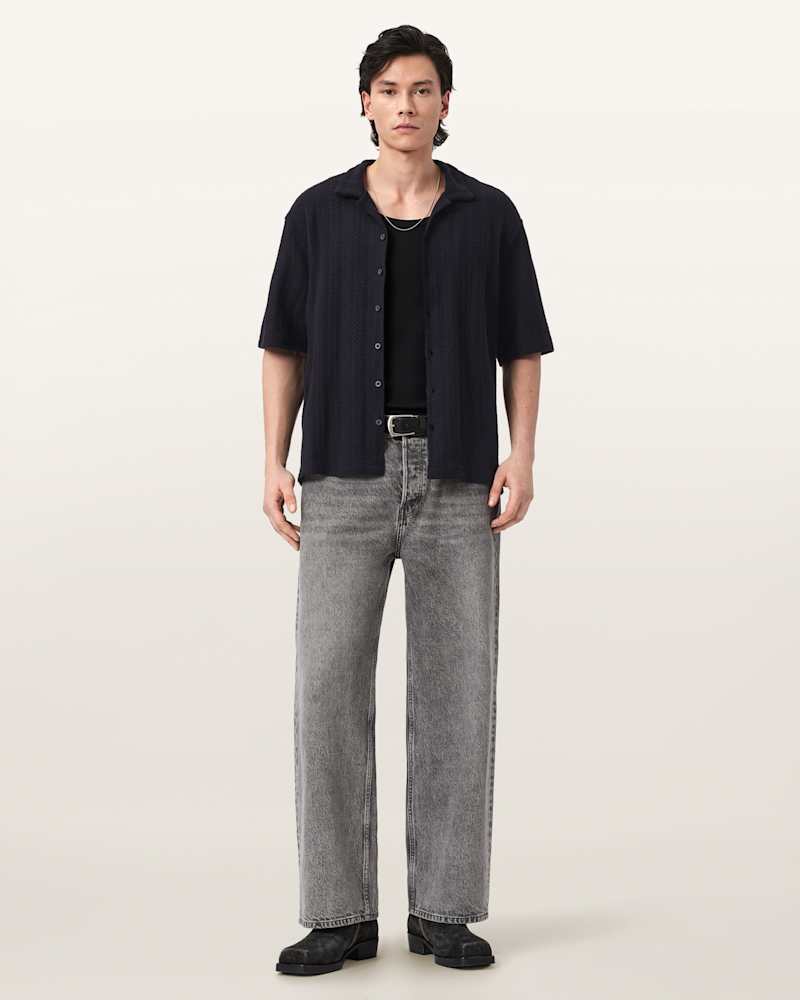 Trace Oversized Textured Shirt