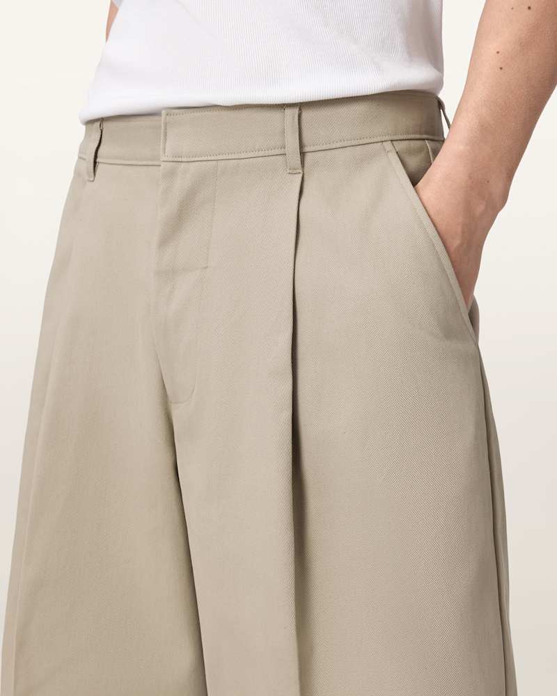 Castro Wide Leg Cotton Shorts