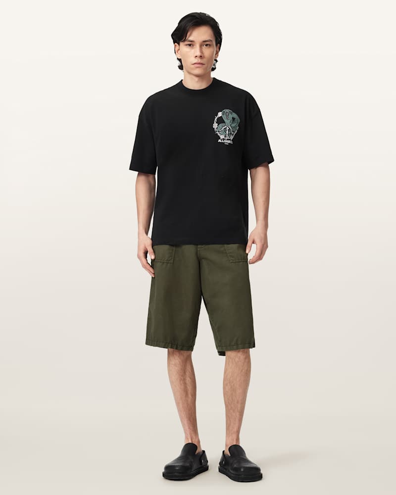Echo Linen Blend Relaxed Fit Shorts