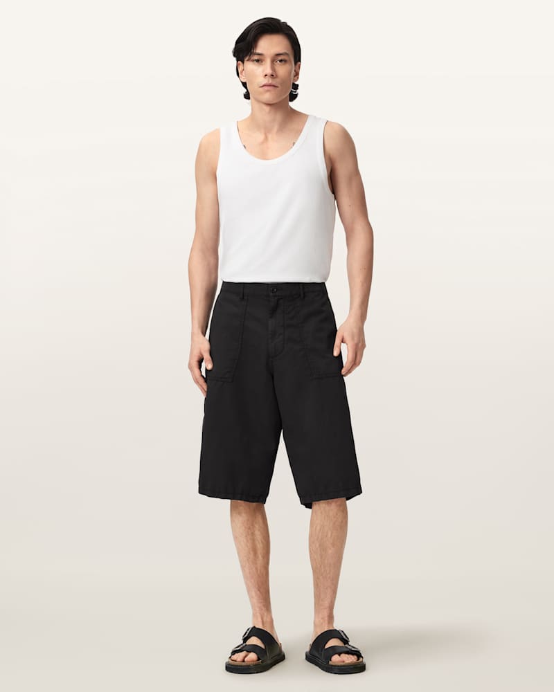 Echo Linen Blend Relaxed Fit Shorts