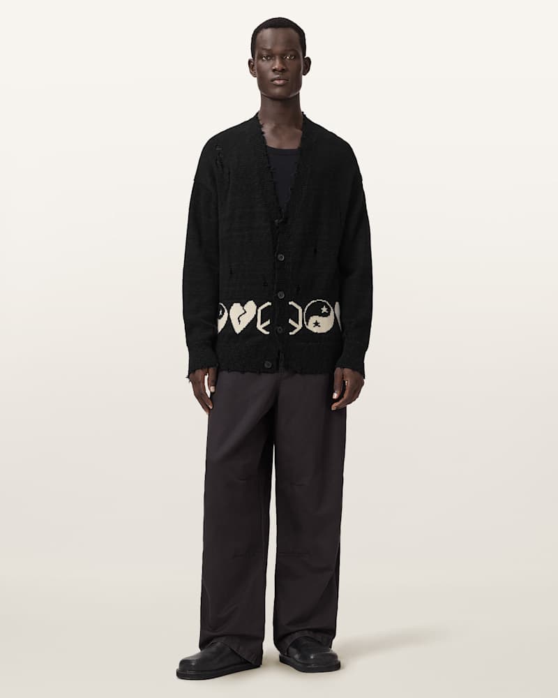Tabua Oversized Jacquard Cardigan