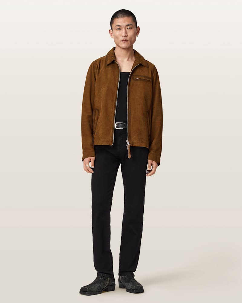 Ashwood Long Sleeve Suede Jacket