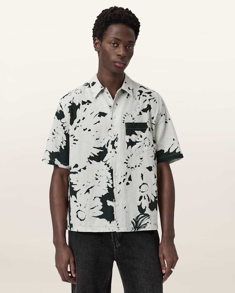 Girona Linen Blend Cropped Shirt