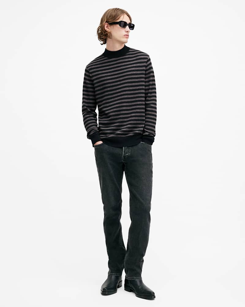 Andi Mock Neck Striped Jumper