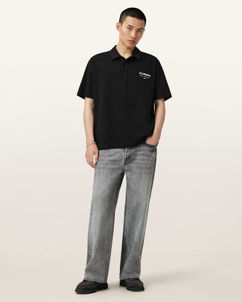 Underground Logo Oversized Fit Polo Shirt