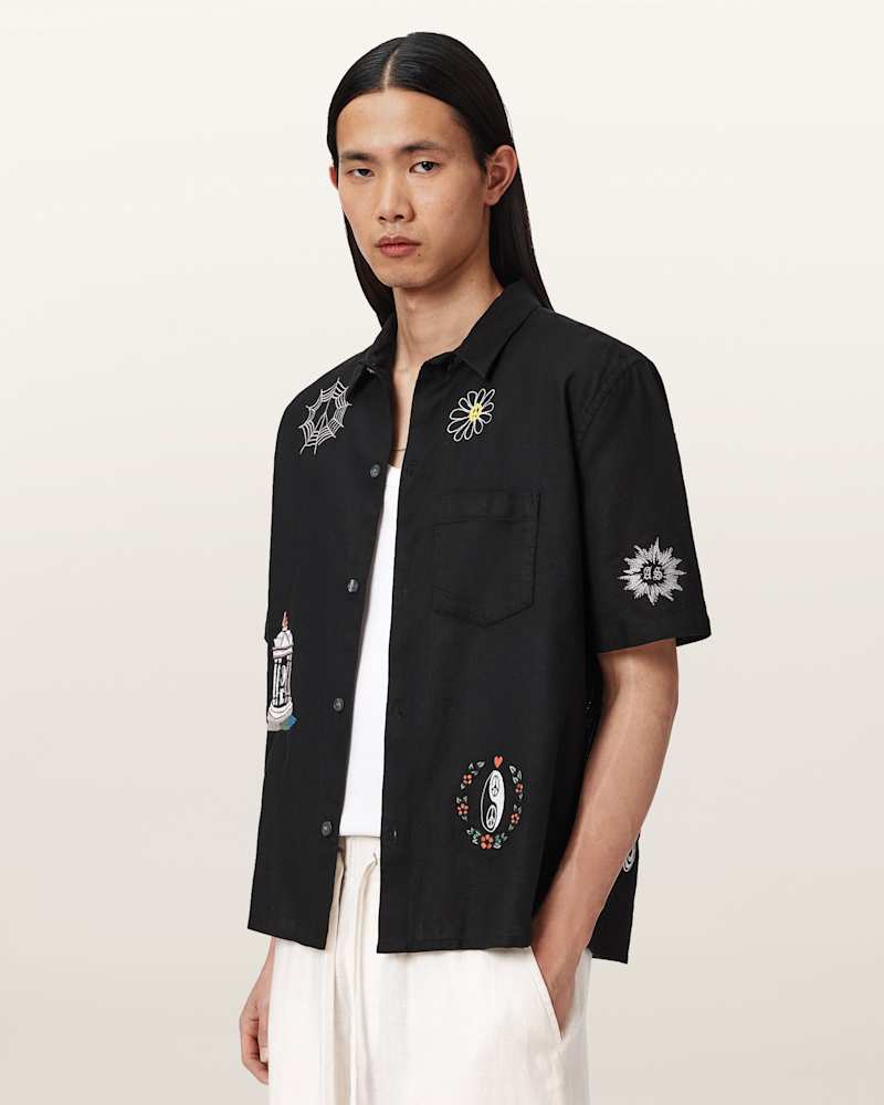 Karlton Embroidered Boxy Shirt
