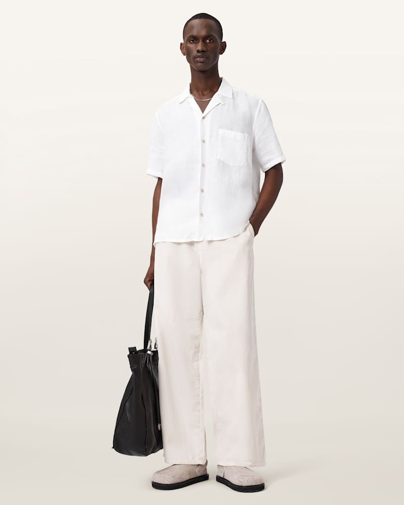 Tri Embroidered Linen Shirt