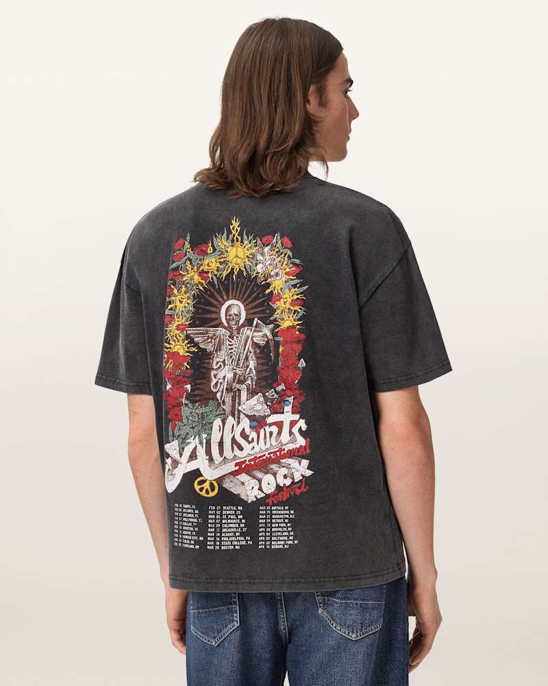 Roque Short Sleeve Oversized Crew Neck T-Shirt