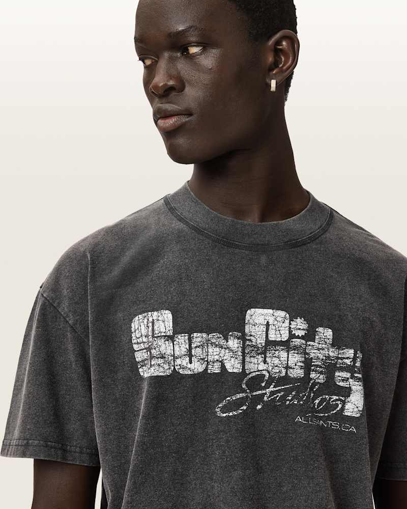 Sun City Short Sleeve Boxy Graphic T-Shirt
