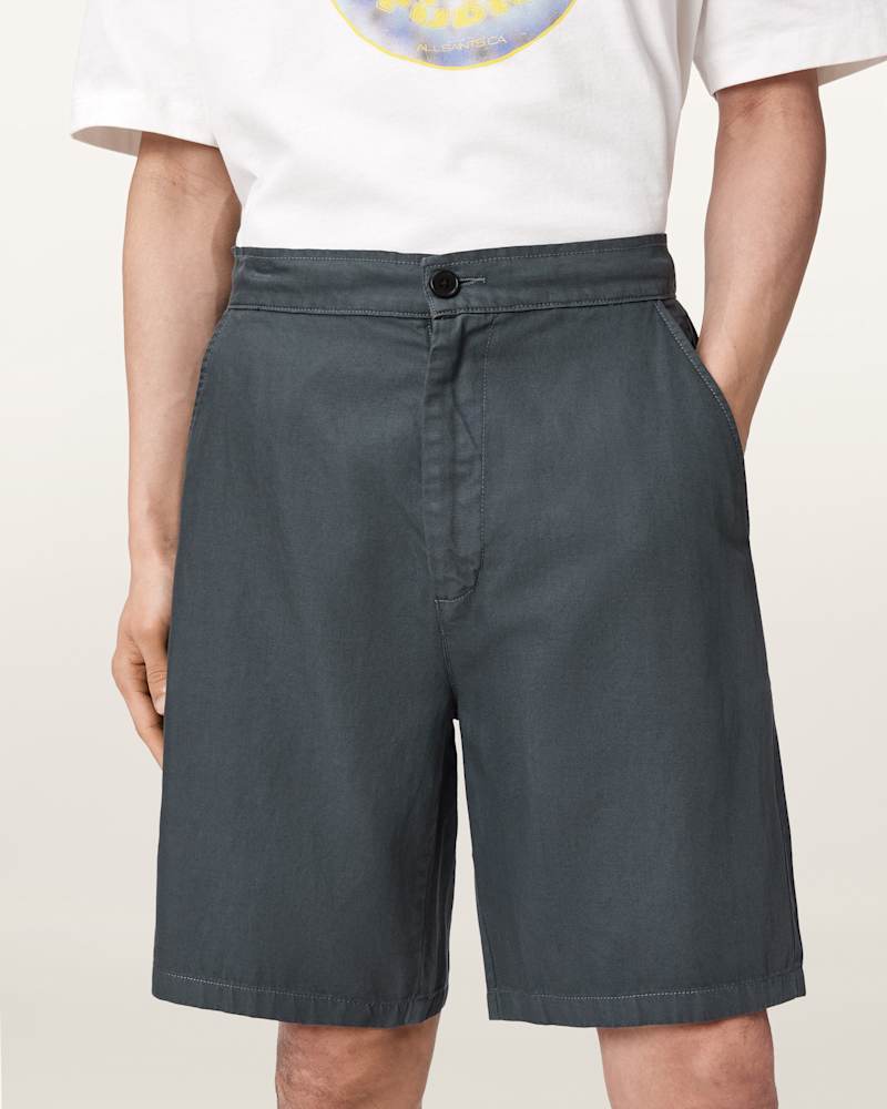 Corbett Relaxed Fit Linen Blend Shorts