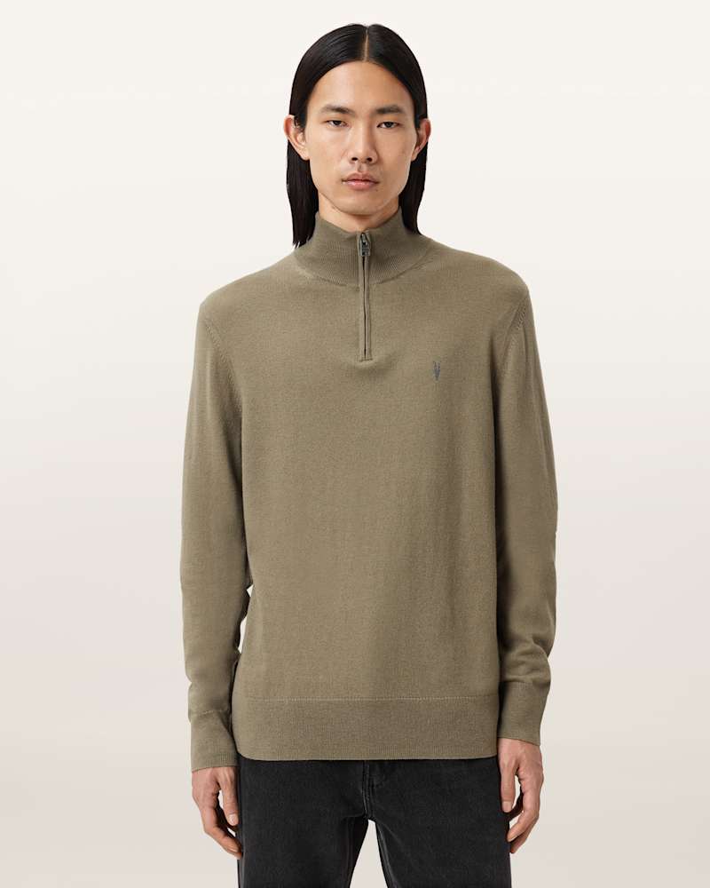 Kilburn Zip Funnel Neck Ramskull Jumper