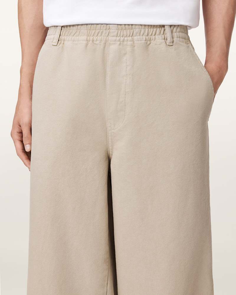 Sabbath Wide Leg Canvas Trousers