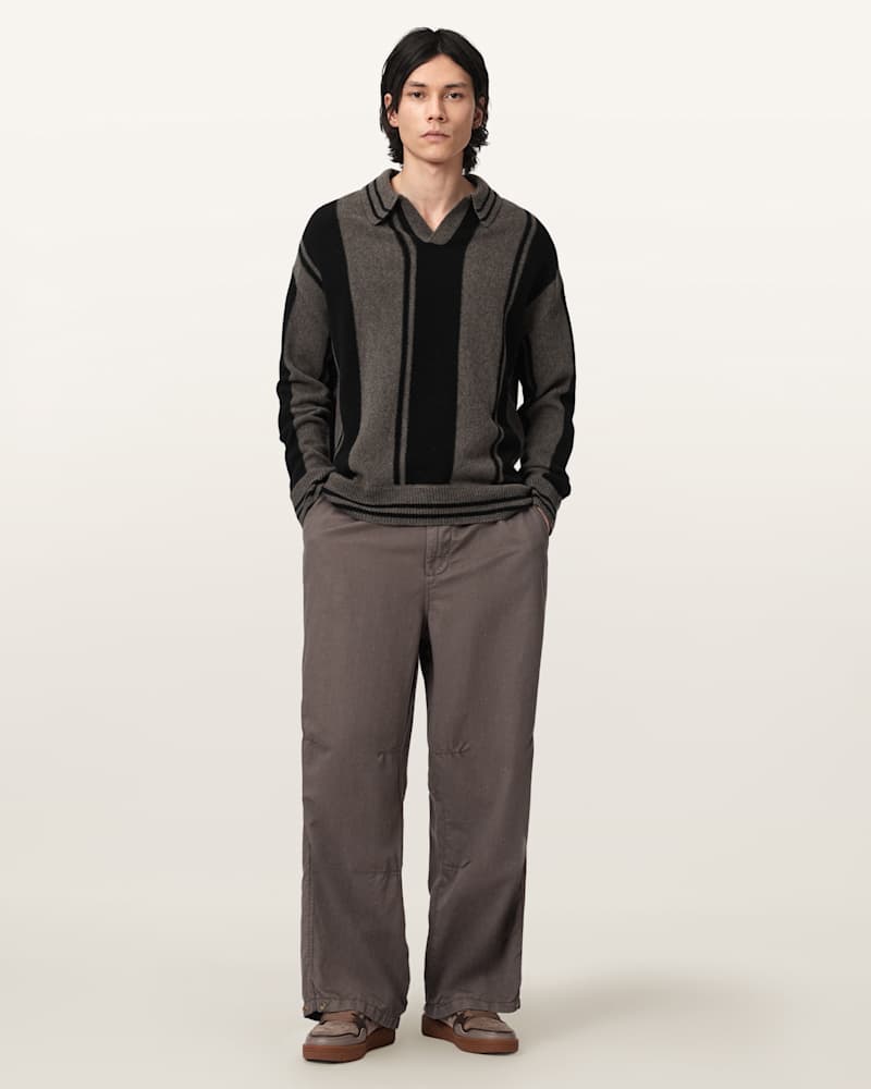 Taylor Long Sleeve Wool Polo 