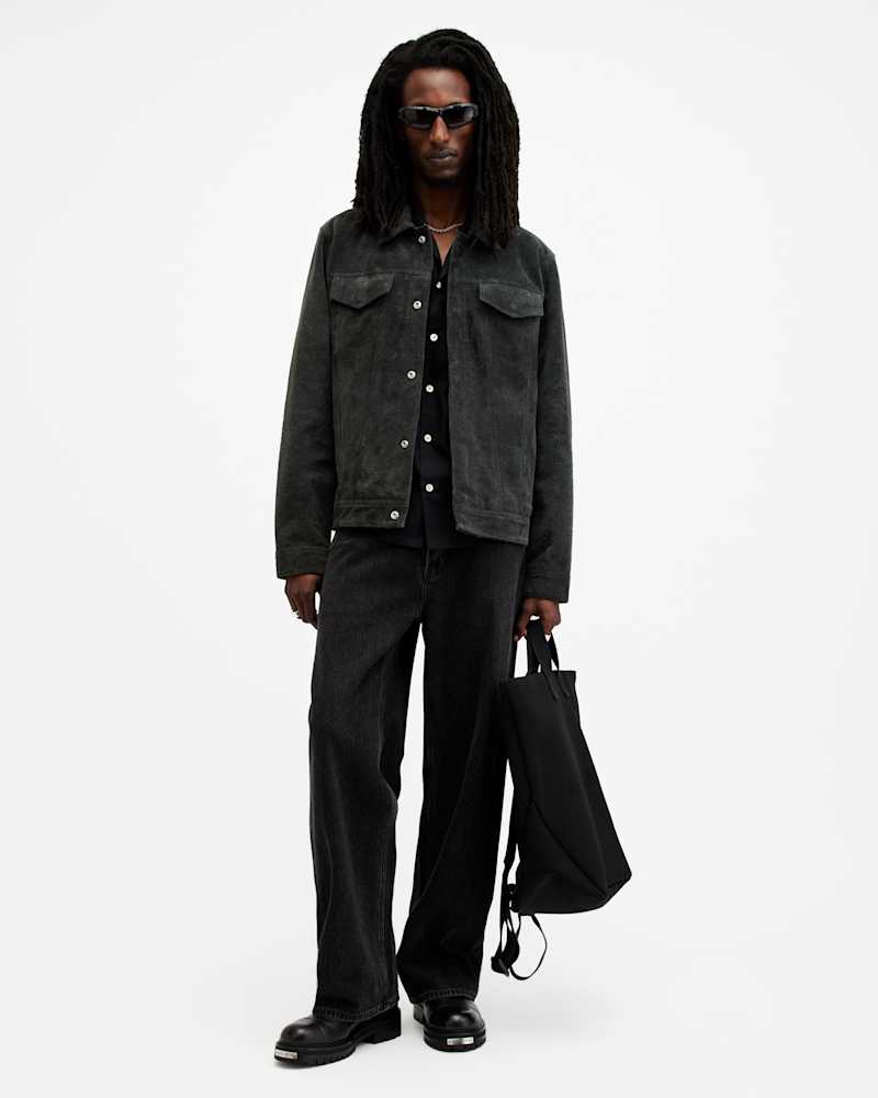 Hopper Suede Trucker Jacket