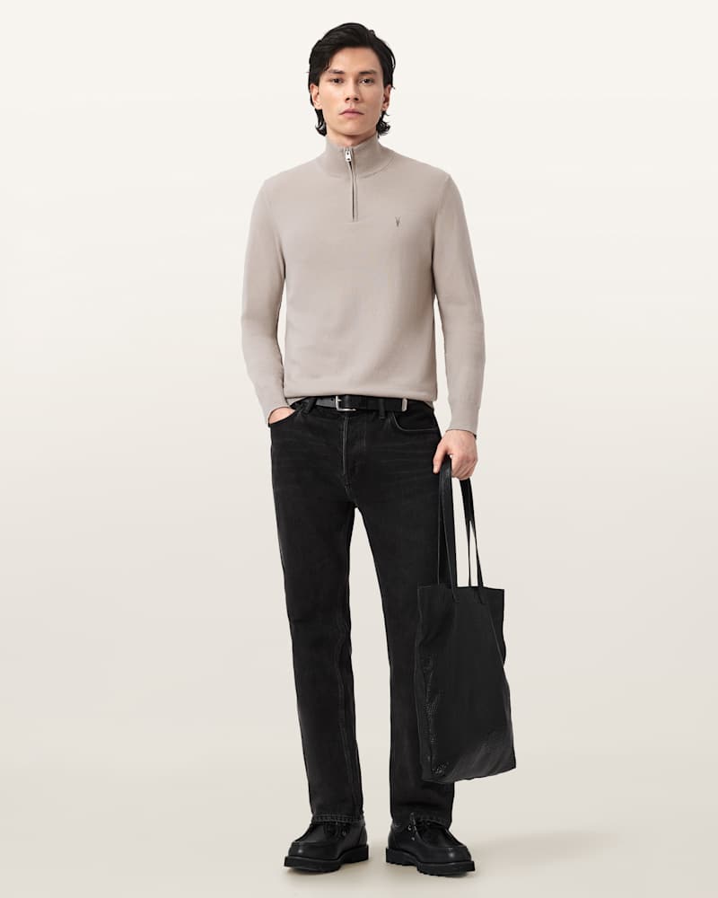 Kilburn Zip Funnel Neck Ramskull Jumper