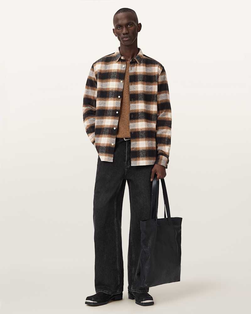 Mercy Checked Relaxed Fit Ramskull Shirt