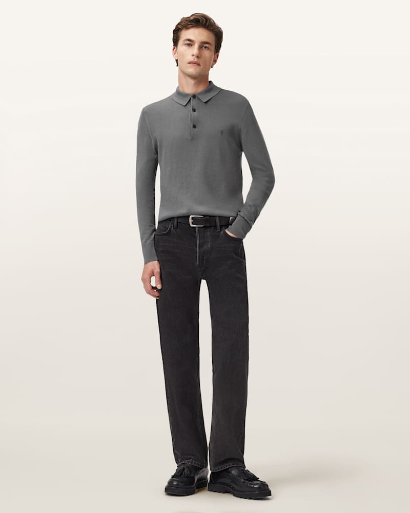 Mode Merino Long Sleeve Polo Shirt