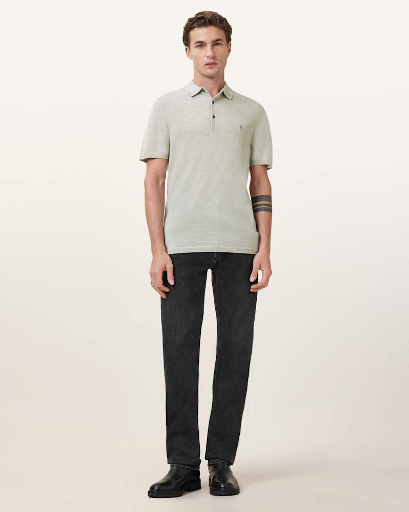 Mode Merino Short Sleeve Ramskull Polo Shirt