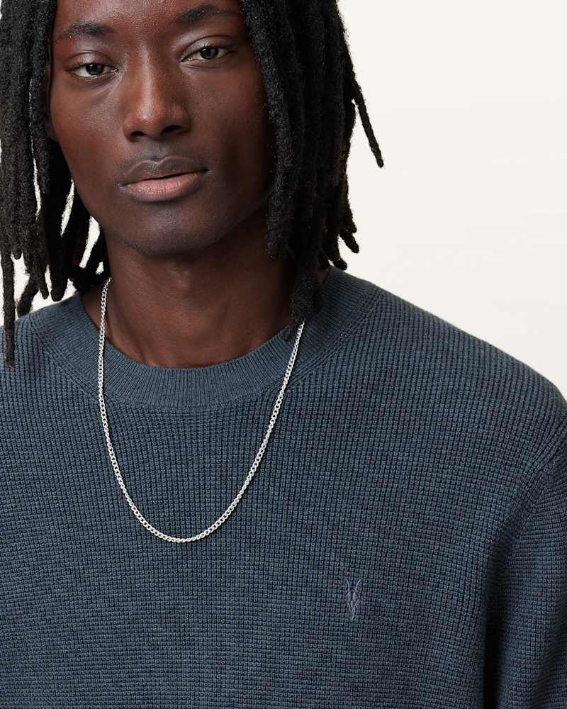 Aspen Waffle Texture Crew Neck Ramskull Jumper