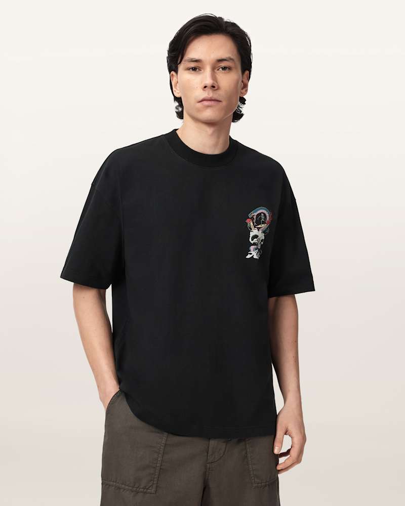 Snakepit Oversized Short Sleeve Graphic T-Shirt 